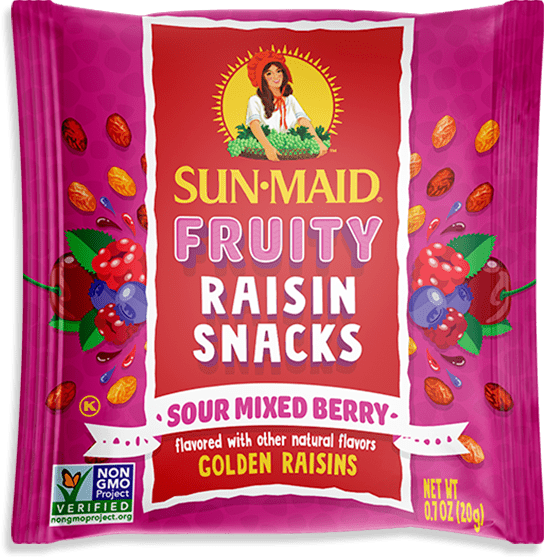 Sour Mixed Berry raisin candy