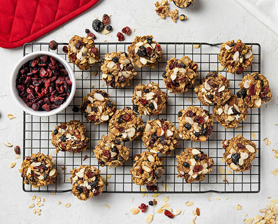 Mixed Berry Breakfast Cookies