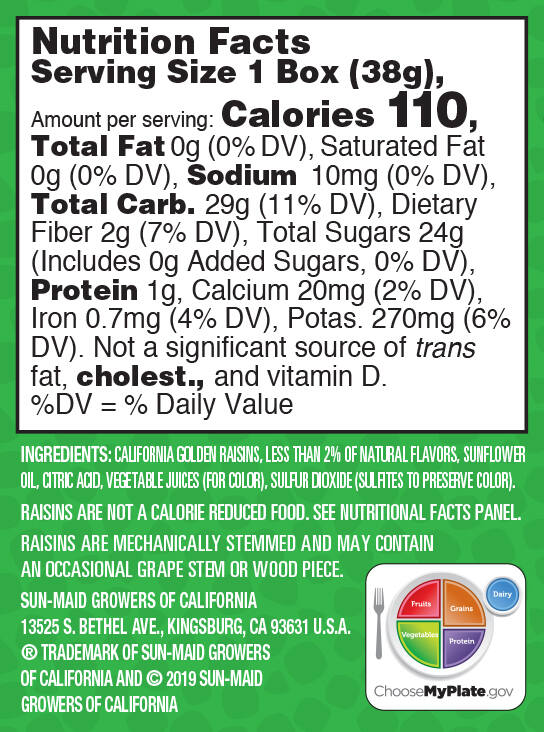 Watermelon Sour Raisin Snacks nutrition facts