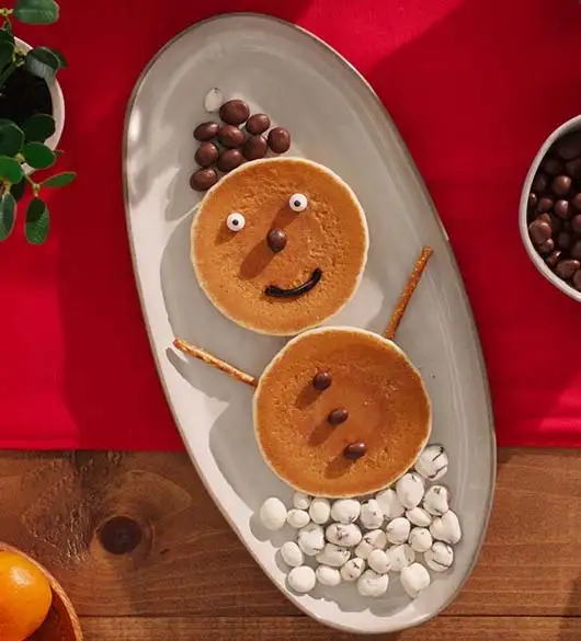 Snowman Pancakes