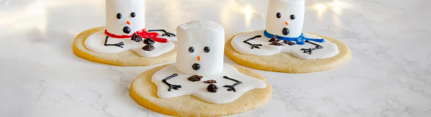 Melted Snowman Cookies