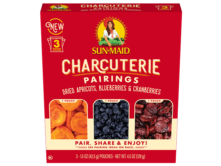 Charcuterie Parings - Dried Apricots, Blueberries & Cranberries